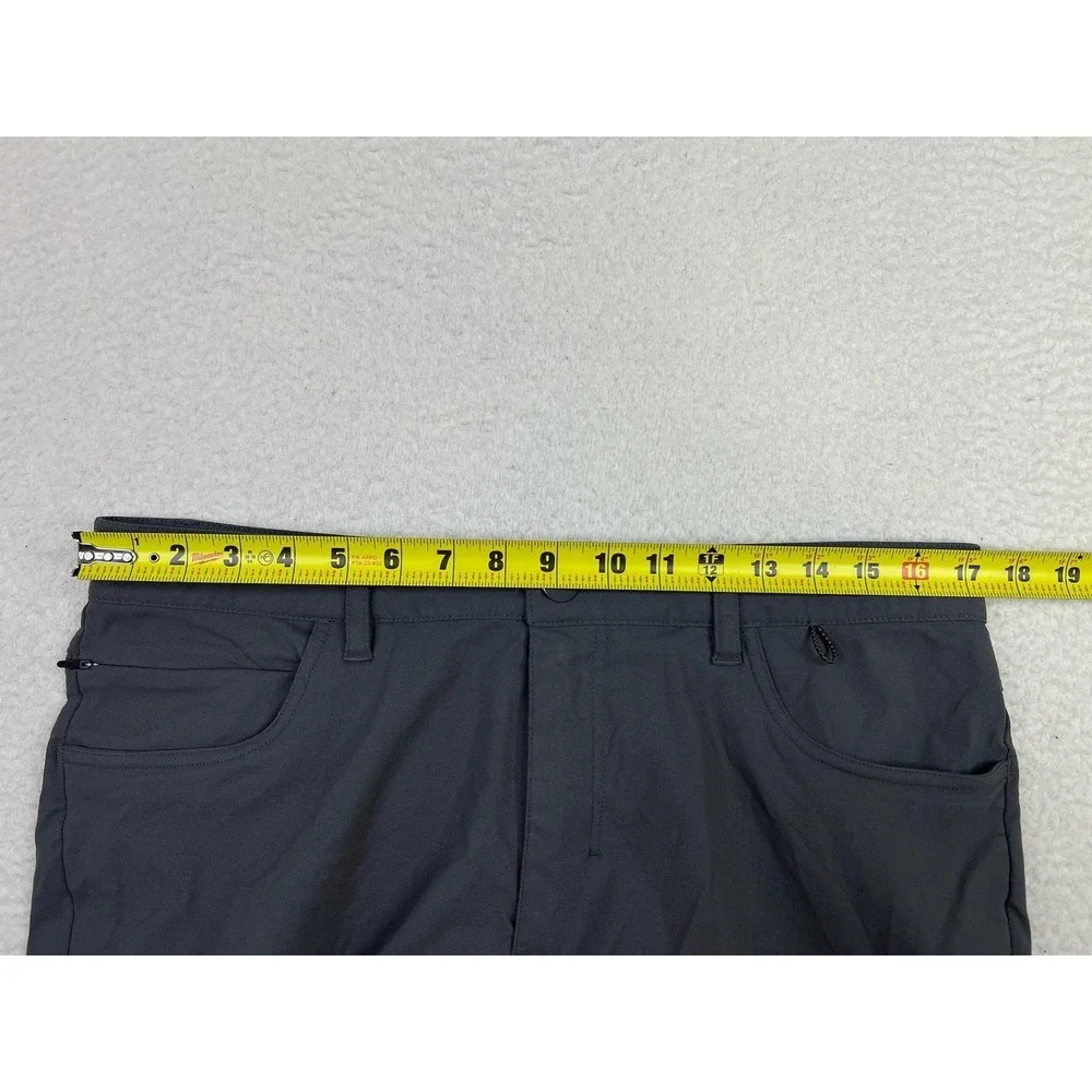 TRUE Linkswear Pants Mens 34x32 Gray All Day Slim Tapered Golf Casual Chino